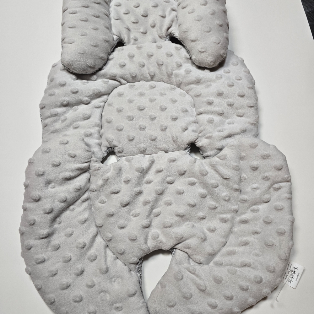 Source Unknown Gray Textured Pillow